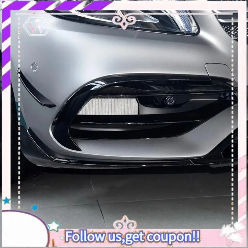 

Easy To Use 6PCS Car Front Bumper Side Splitter Spoiler Canards Air Knife For Benz A Class W176 A180 A200 A220 AMG A45 2016-2018