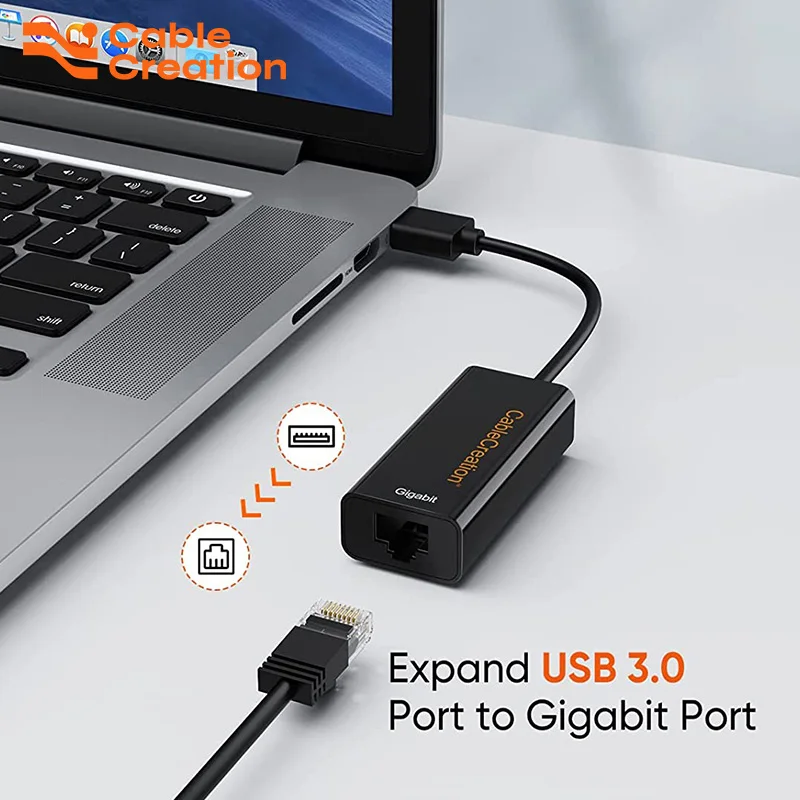 

USB-адаптер Ethernet, USB 3,0, 1000 Мбит/с, RJ45