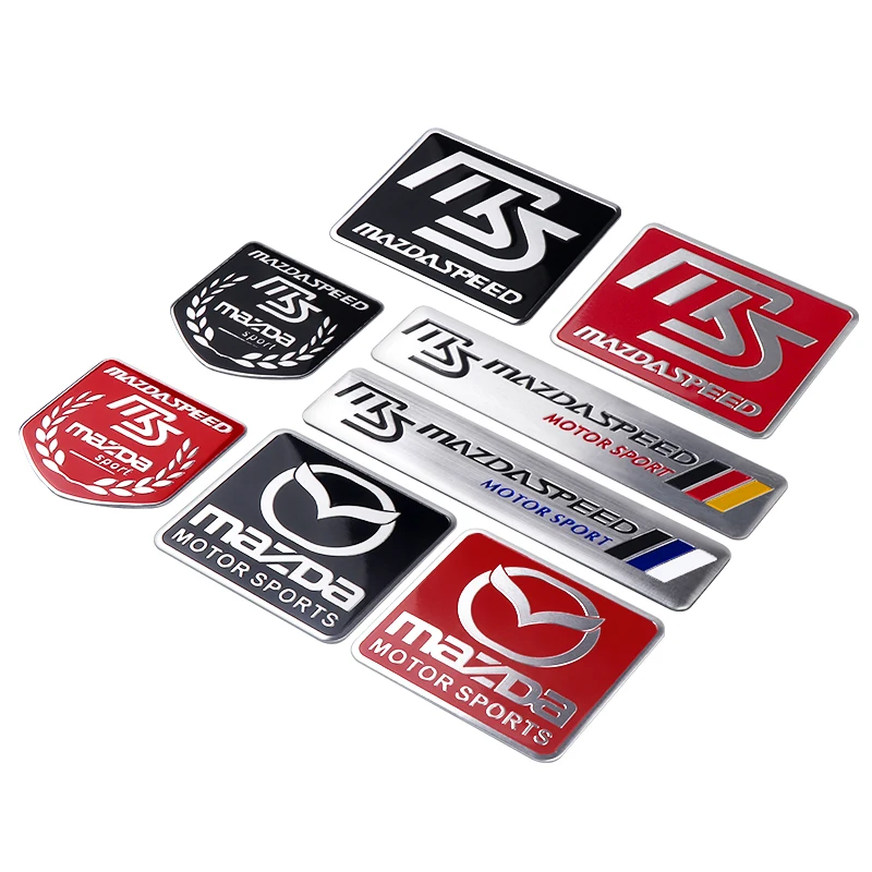 3D Aluminum Emblem Car Body Fender Stickers Decoration For Mazda 2 3 5 6 Axela Atenza Speed 6 CX-3 CX-4 CX 5 CX-7 CX-8 CX-9 MS