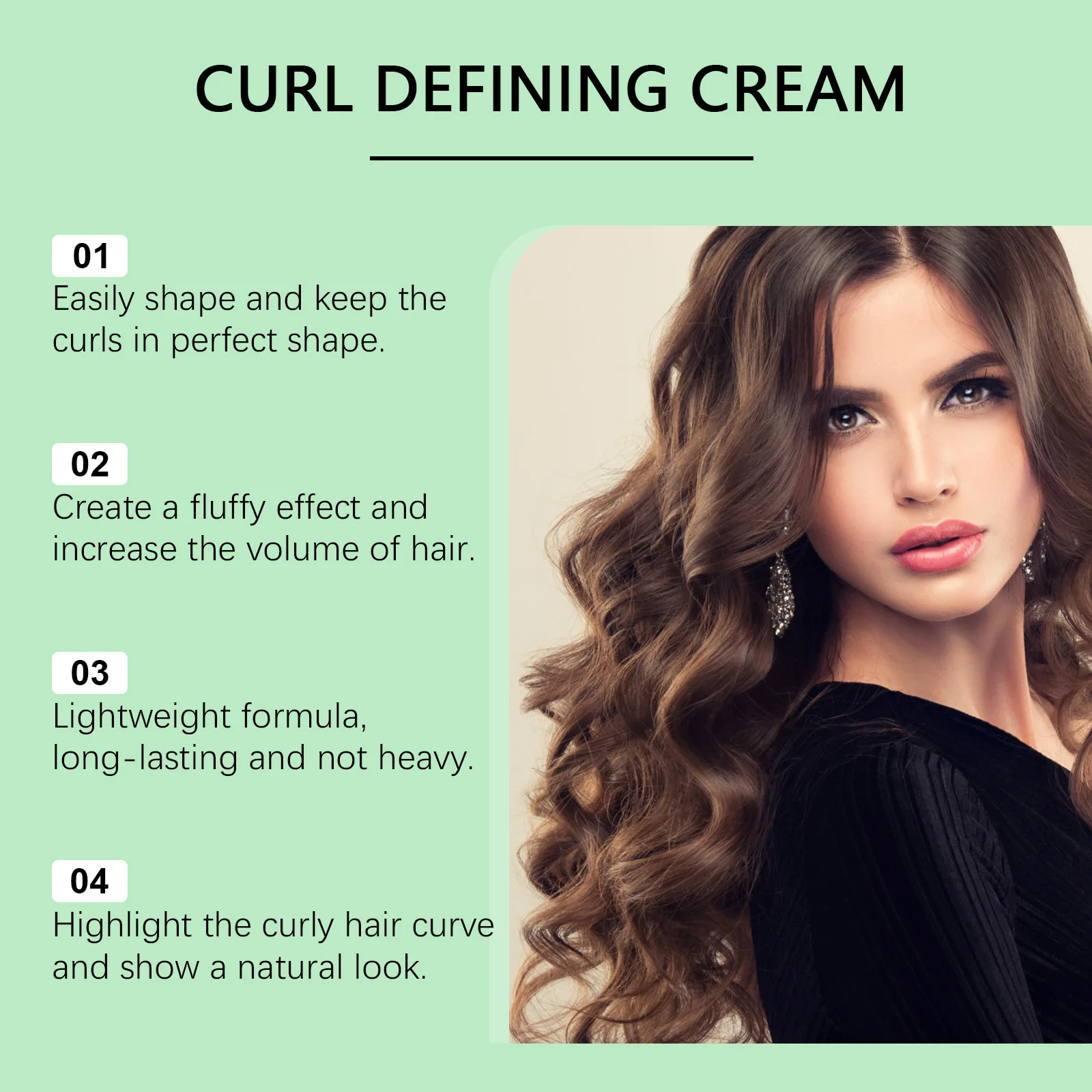 HOEGOA Hair Curling Lotion Maintain Shaping Increase Fluffiness Eliminate Frizz Enhance Elasticity Lasting Hair Styling Creams