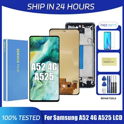 A52 4G For Samsung 6.5''For AMOLED A525F A525F/DS A525M A525M/DS LCD Display Touch Screen Digitizer Assembly Replacement