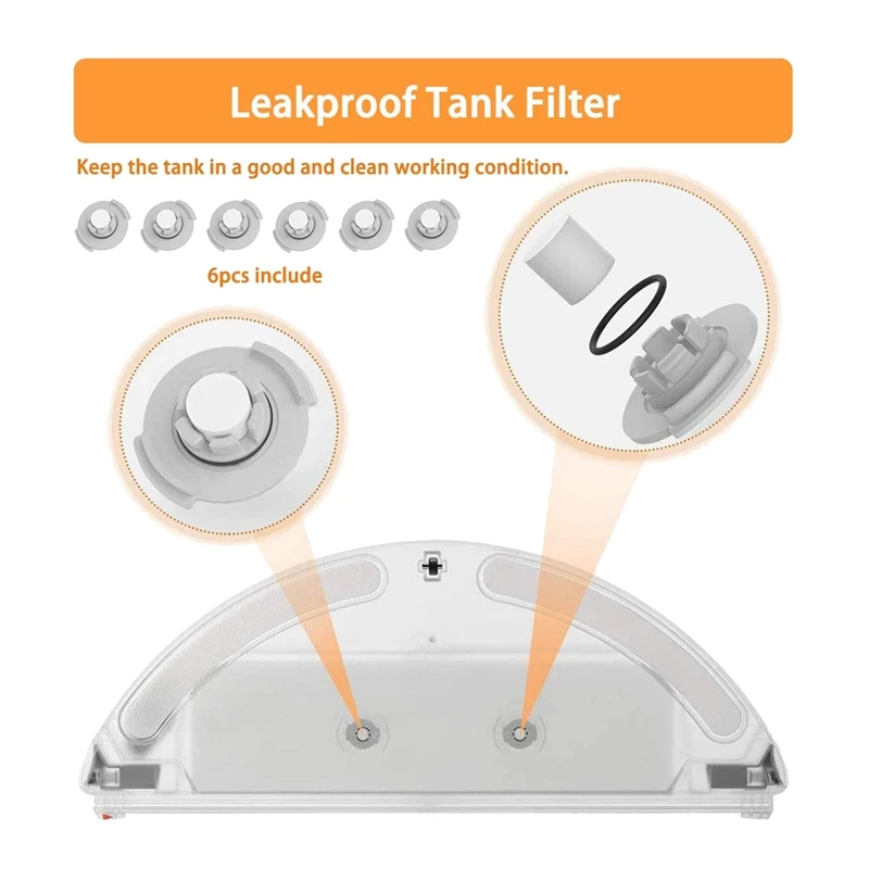 Xiaomiロボット掃除機用の交換用フィルター,ロボット掃除機用のスペアパーツ,Roborock s50,s55,s6,アクセサリー