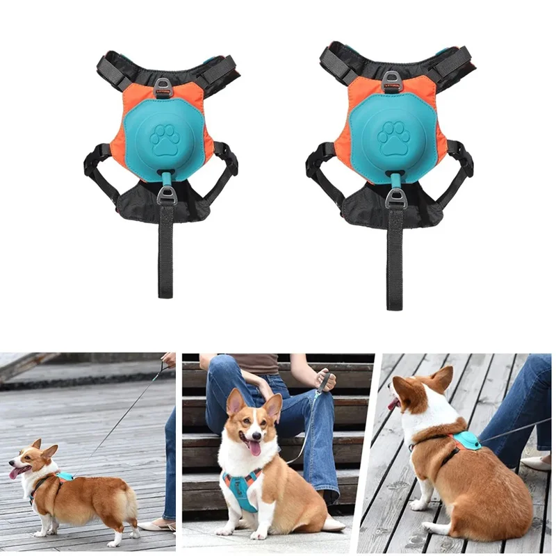 

2 in1 No Pull Dog Harness with Retractable Leash Adjustable Breathable Dog Vest For Dogs Cats Reflective Mesh Dog Chest Strap