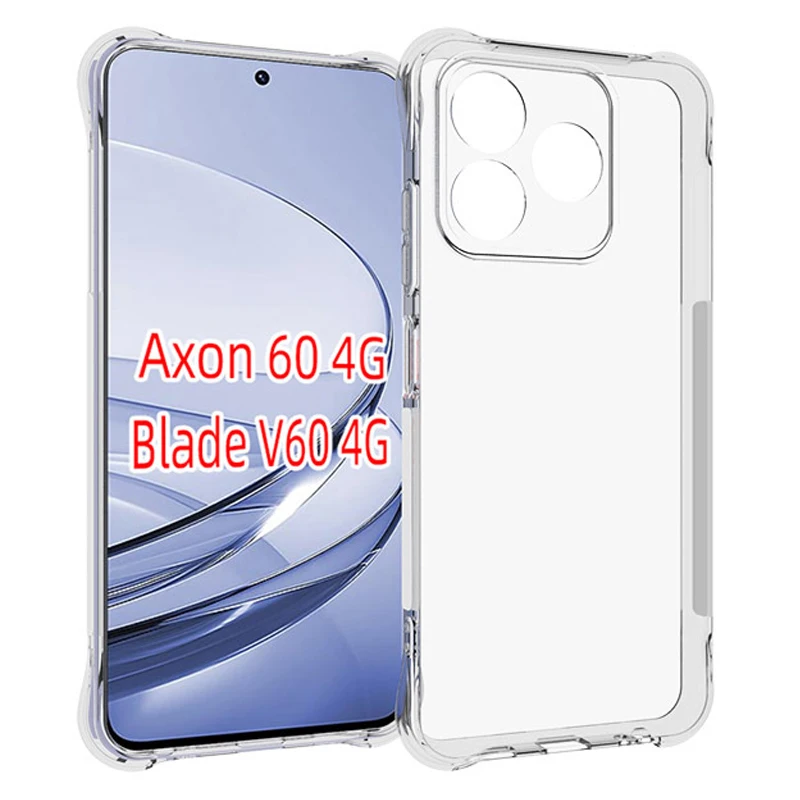 ZTE Blade V60 BladeV60 4G Case Air Cushion Shockproof Airbag Clear Silicone TPU Back Cover Phone Case for ZTE Axon 60 Axon60 4G