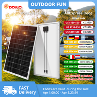 DOKIO 18V 100W-200W Rigid Solar Panel China Monocrystalline Silicon Waterproof Solar Panel #DSP-100M/DSP-100MX2 Camping/Home/RV