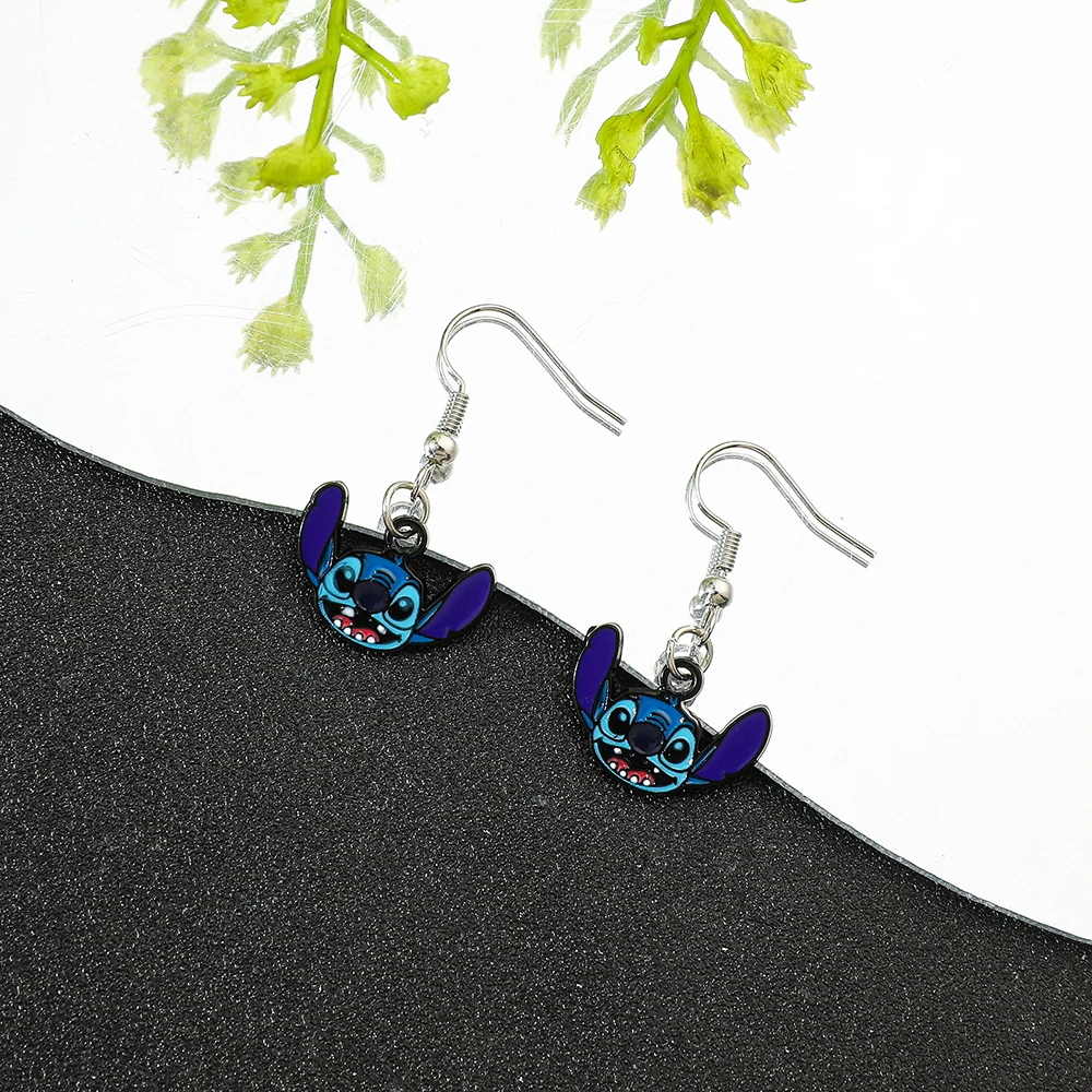 New Disney Stitch Earrings Cute Alien Creature Earrings Creative Quirky Stitch Earrings Fashion Personalised Earrings