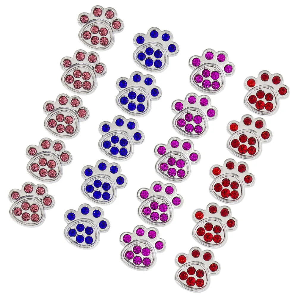 20 قطعة الكلب باو قلادة سحر الحيوانات الأليفة البصمة صنع المجوهرات Diy بها بنفسك لوازم الحرفية دائم المعلقات خفيفة الوزن لسوار قلادة #4