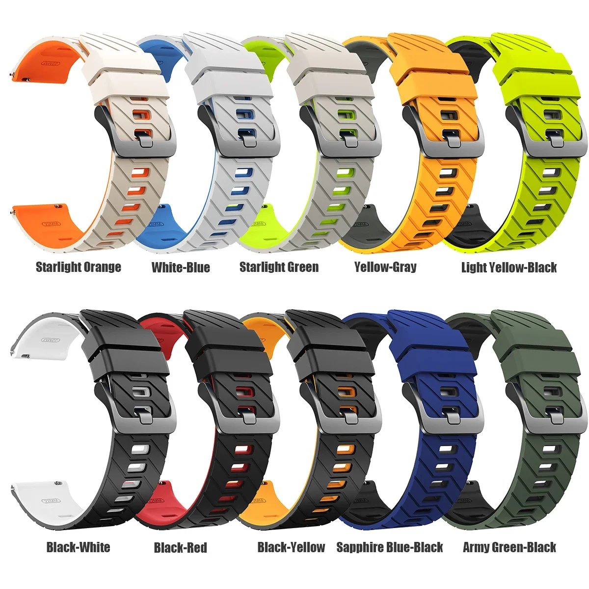 22mm Watch Strap for Zeblaze Stratos 4 3 2/Ares 3/Vibe 7 Pro/GTS 3 GTR 3/Btalk Replacement Bracelet Mi Watch 2 Pro S4 S3 S1 Band