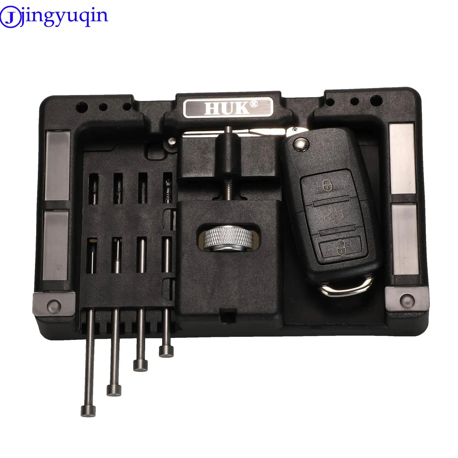 Original HUK Car Key Fixing Tool Vice Of Flip key Pin Remover Split Disassembly Pin Tool for Locksmith Tool With Four Pins