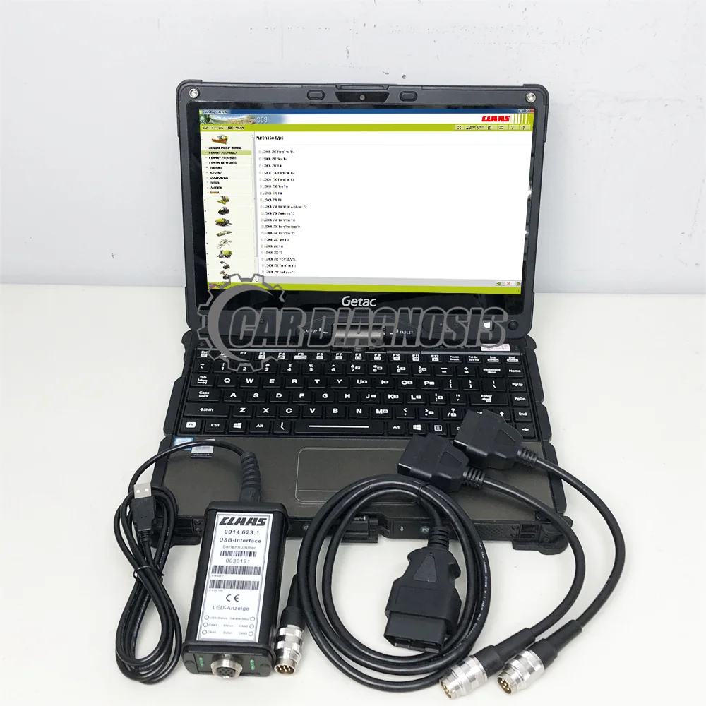 

for claas usb interface diagnostic system CDS for LEXION agricultural machinery tractor reaping machine trailer read DTC CAN+lap