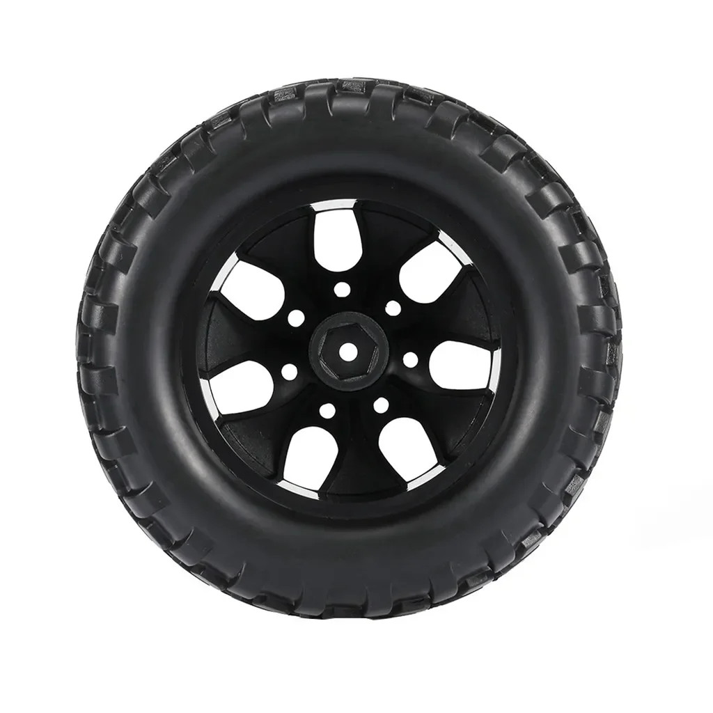 4PCS 125mm 1/10 RC Car Rubber Tire Tyre Wheel 12mm Hub for Off-Road Crawler Traxxas Scx10 REDCAT HPI Axial Wltoys Tamiya Part