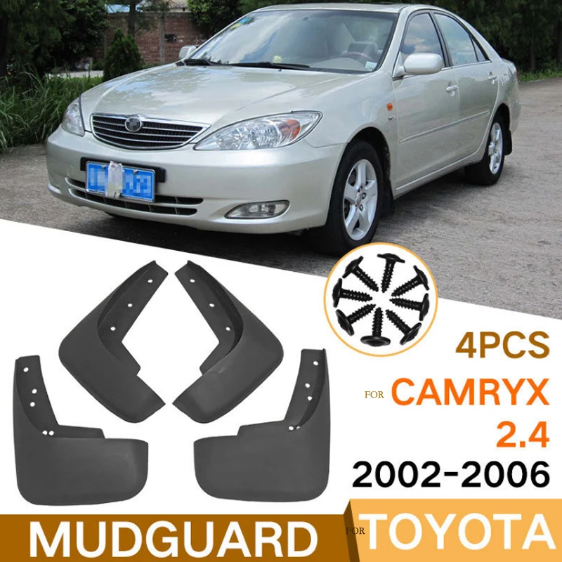 For Toyota Camry XV20 2002-2006 2003 2004 2005Mudflaps Splash Guards Mud Flap Mudguards Fender Styling Set Molded