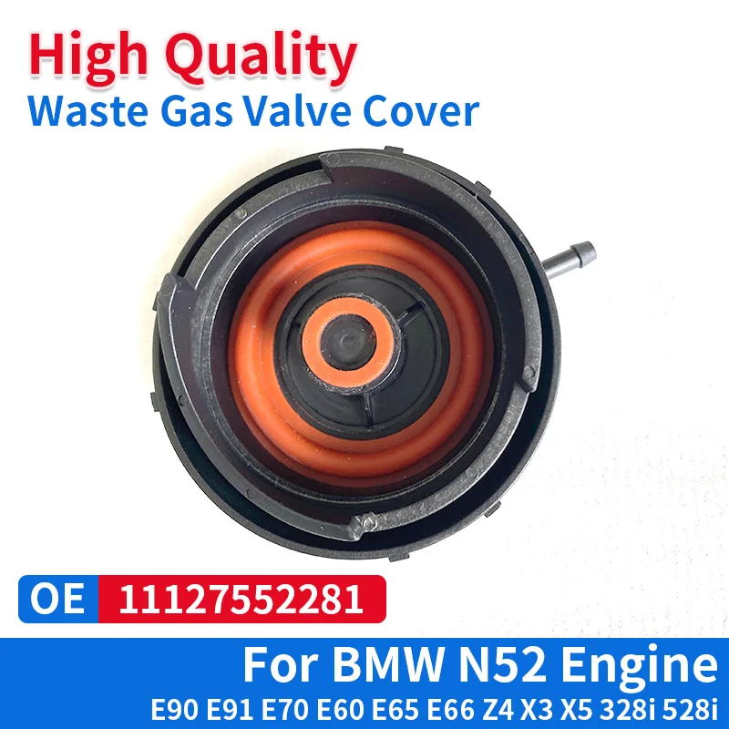 

11127552281 Совершенно новая крышка клапана двигателя N52 с мембраной для BMW E90 E91 E70 E60 E65 E66 X3 X5 328i 528i 11 12 7 552 281