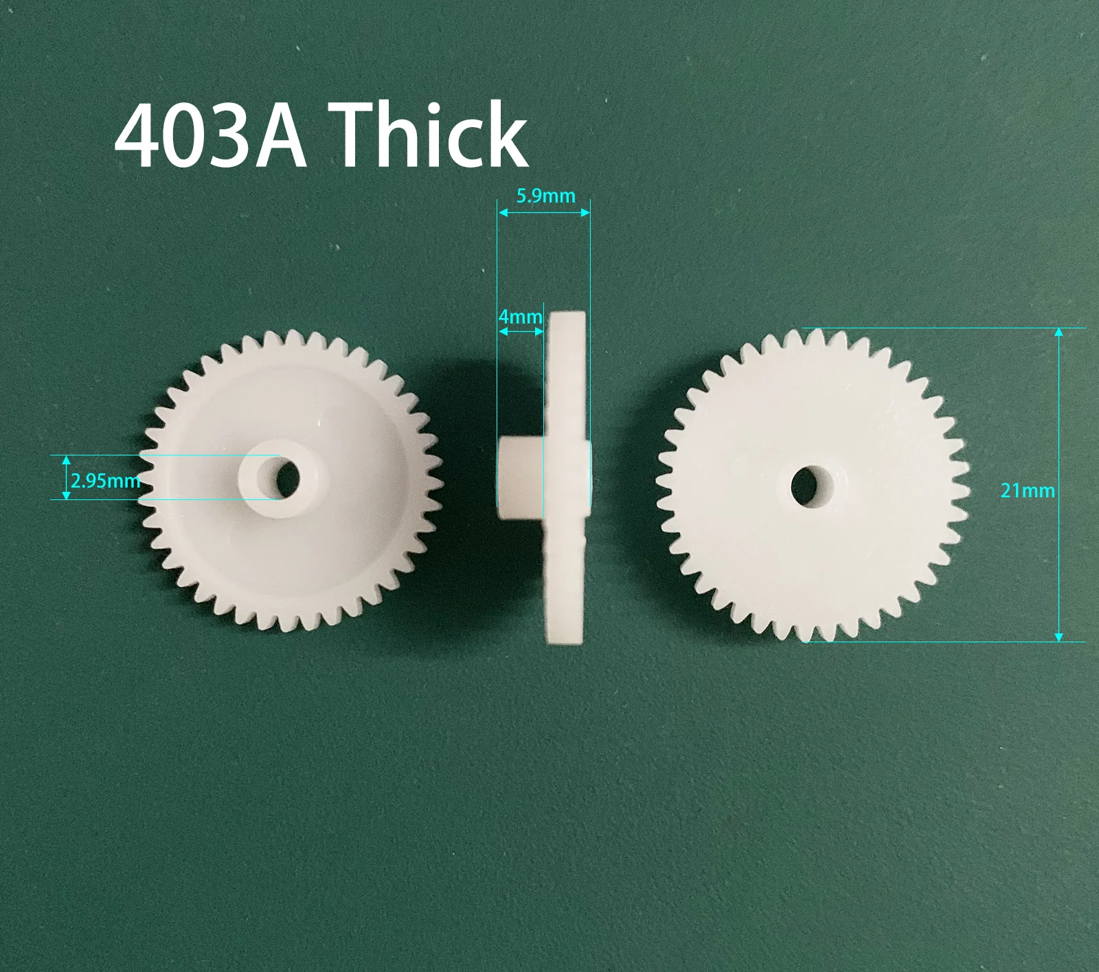 403A Thick 0.5M GEAR Modulus 0.5 40 Teeth Plastic Gear 21MM Toy Accessories