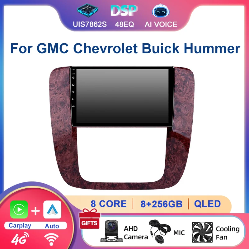 9 Inch Touch Screen Bluetooth 4G Wifi Car Gps Navigator Android Autoradio Radio Carplay Player For GMC Chevrolet Buick Hummer