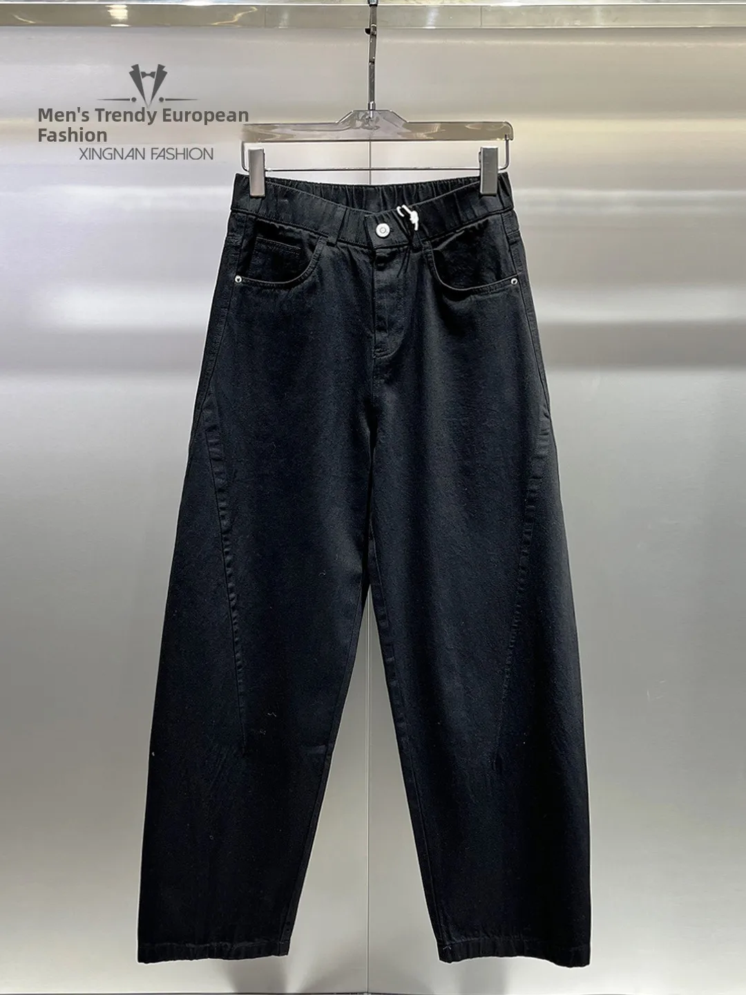 

Spring Summer Men's Casual Straight Leg Jeans Loose Fit Color Versatile Commute Daily Wide Leg Denim Pants