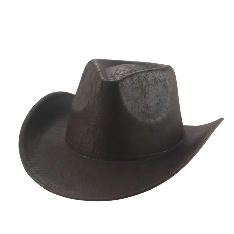 Grenz überschreitende Party Fedora Hut westlichen Cowboyhut Zylinder europäischen und amerikanischen Herren hut Filz Denim Zylinder Filz kappe große Krempe