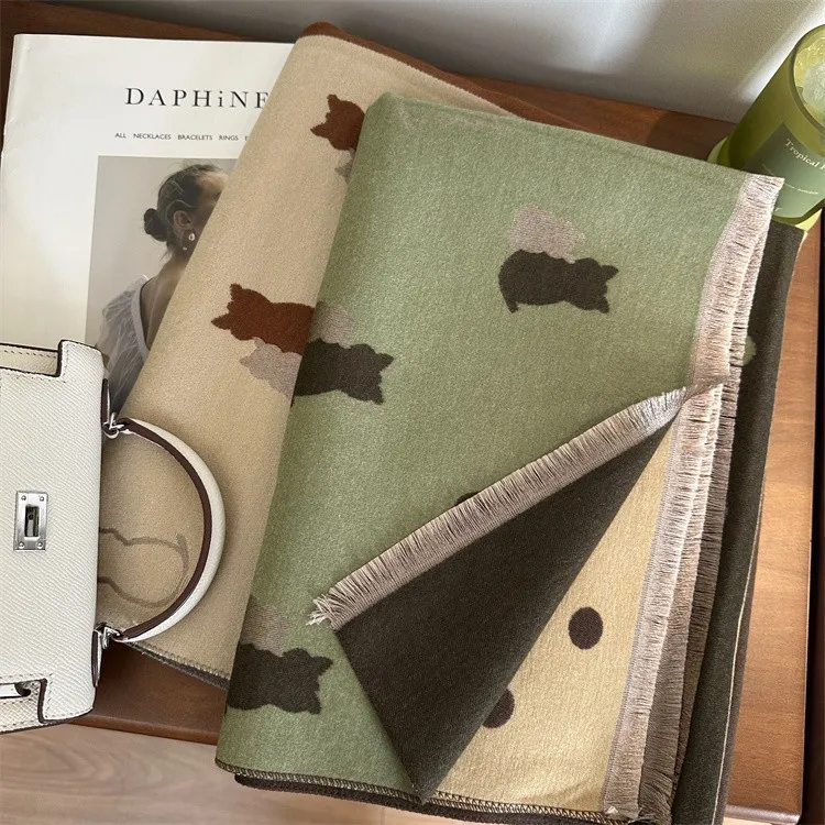 Echarpe-en-laine-cyrena-kaer-pour-femme-accessoire-de-mode-d'hiver-chaude-et-multifonctionnelle-motif-animalier-style-coreen