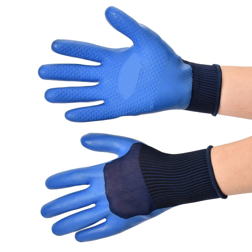 Wasserdichte Schutzhandschuhe, rutschfeste Latex-Arbeitshandschuhe, verschleißfeste, wasserdichte Schutzhandschuhe