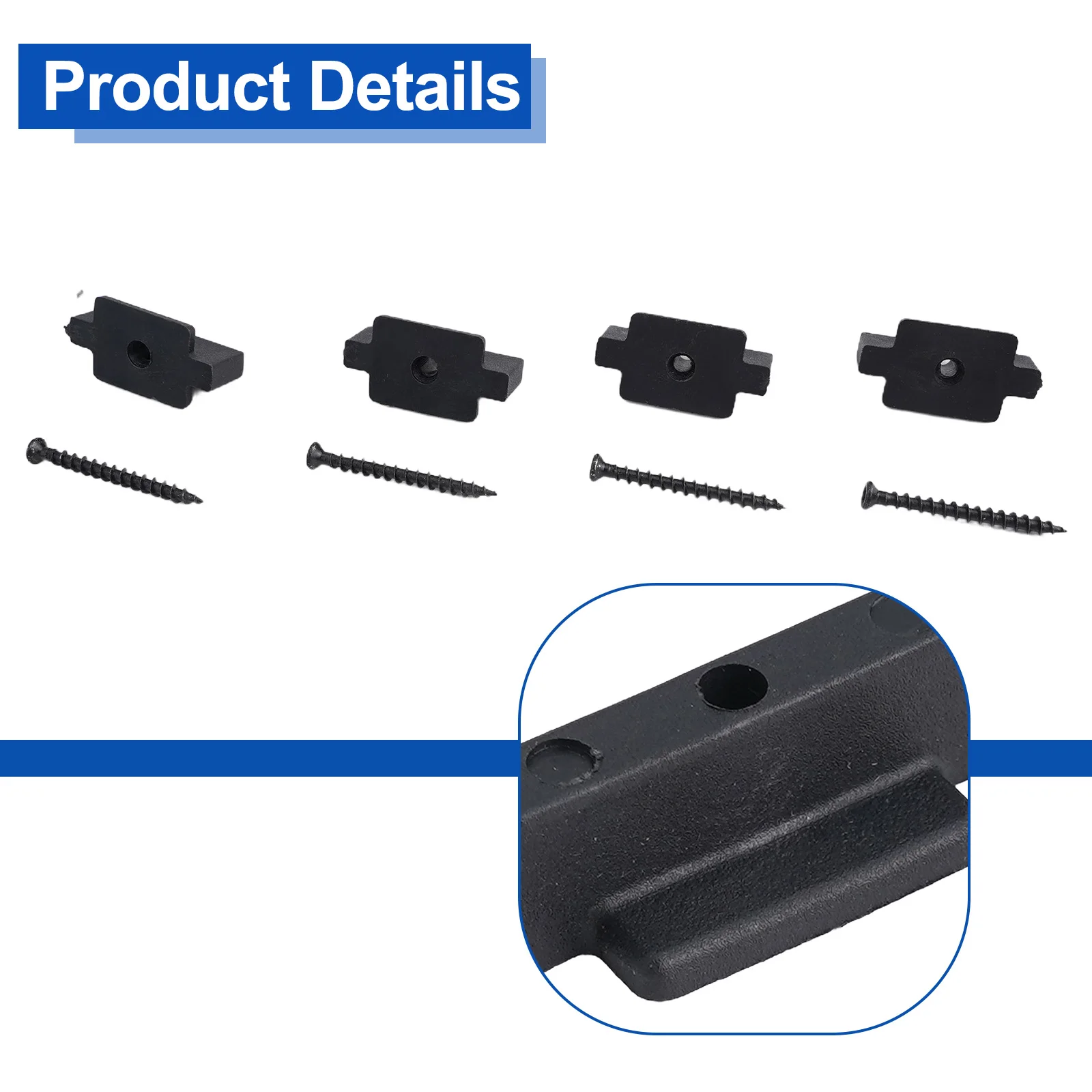 Easy and Convenient Installation Concealed Decking Fasteners 100PCS Conceal Fasteners for Composite Decking Boards