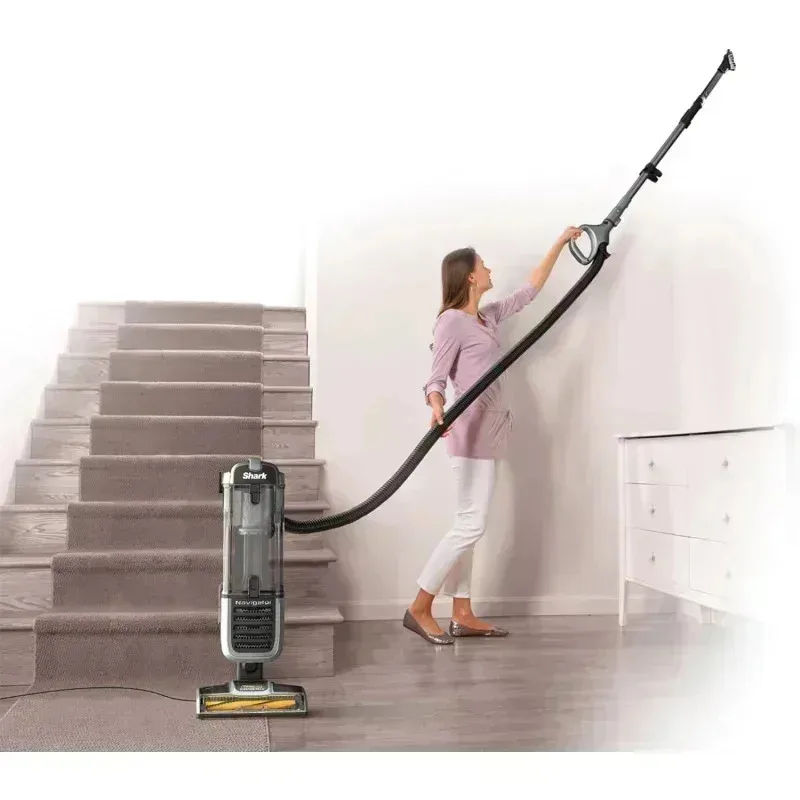 QZA4-Shark ZU62 Navigator Zero-M Self-Cleaning Brushroll Pet Pro Upright Vacuum,Pewter Grey Metallic,