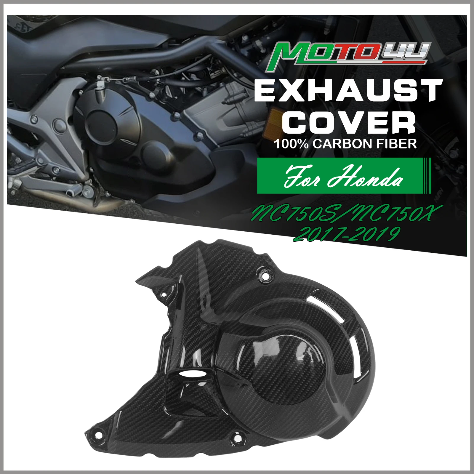 For Honda NC750S NC750X 2017 2018 2019 100% Carbon Fiber Engine Cover Accessories Crankcase Protection Motorcycle Modification
