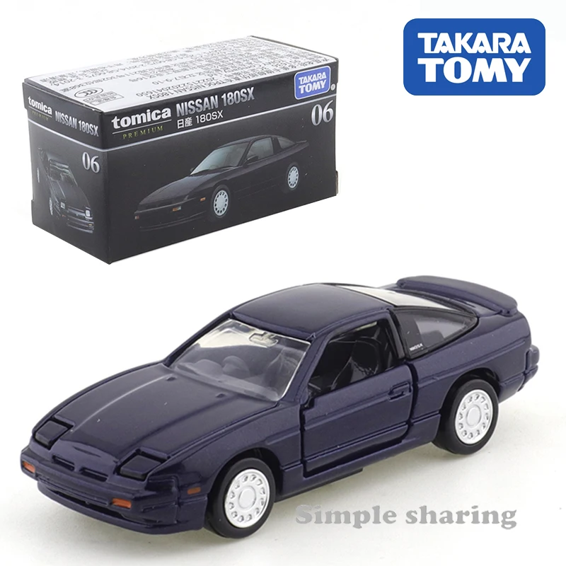 

Tomica Premium 06 Nissan 180SX Metal Cast Car Model Vehicle Toys for Children Collectable