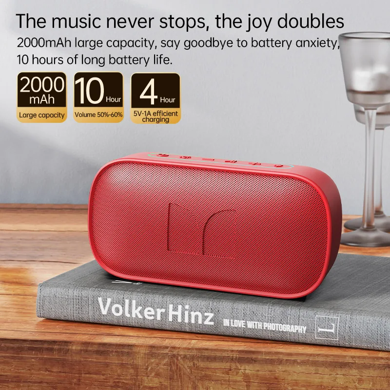 مكبر صوت مونستر D133 محمول عالي الدقة مكبر صوت ستيريو محيطي لاسلكي مشغل صوت مكبر صوت ميكروفون مدمج