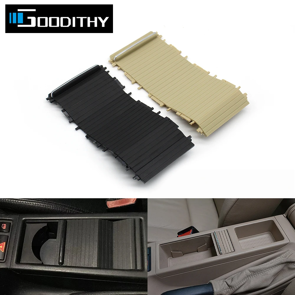 

Interior Console Water Cup Holder Cover Roller Blind Sliding Curtain Cover For BMW 3 Series E46 1998-2005 316 318 320 325 328