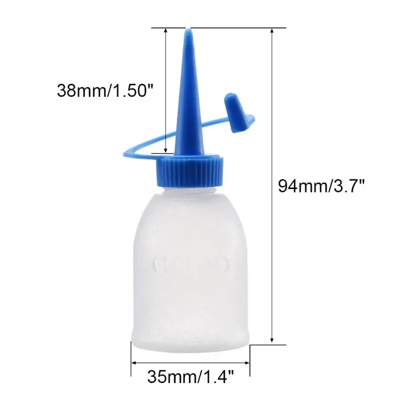 2pcs 30ml Needle Tip Plastic Rosin Bottle Cleaning Liquid Flux Alcohol Oil Dispenser Plastic Hand Bottle Cleaner DIY Repair Tool