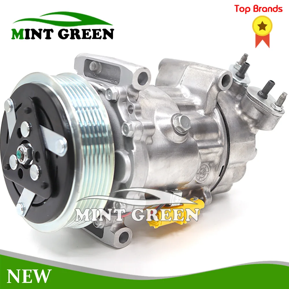 AC Air Conditioning Compressor Cooling Pump SD6V12 for MINI CLUBMAN R55 R56 R57 Cooper D S SD 2758433 6942501 64529223392