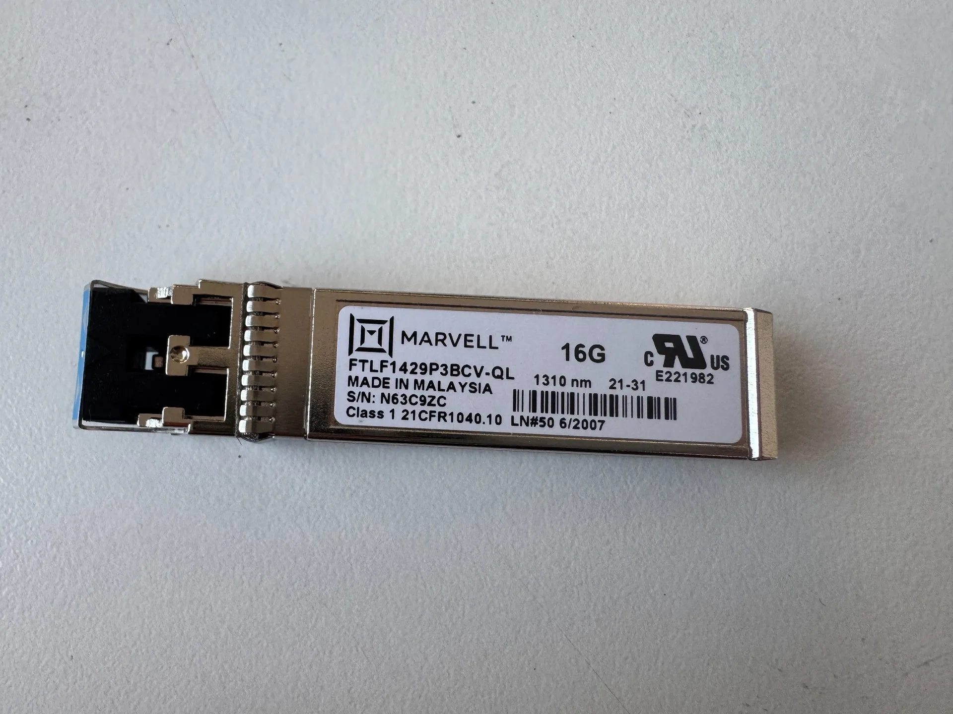 marvell-sfp-16g-fiber-optical-module-ftlf1429p3bcv-ql-1310nm-16gb-10km-lr-single-mode-optical-transceiver