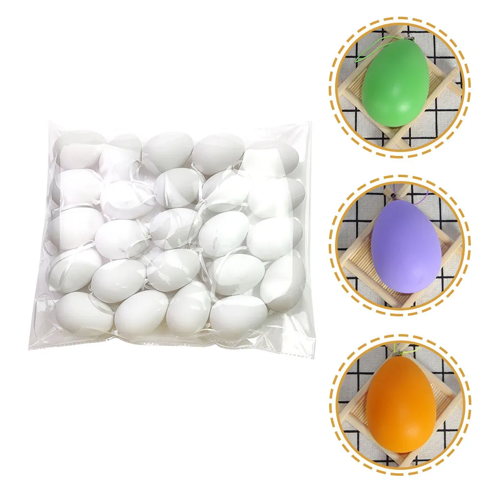 24Pcs DIY Fake Easter Eggs Creative Painting Graffiti for Kids Easter Decor Handicrafts DIY Graffiti Eggs Fake