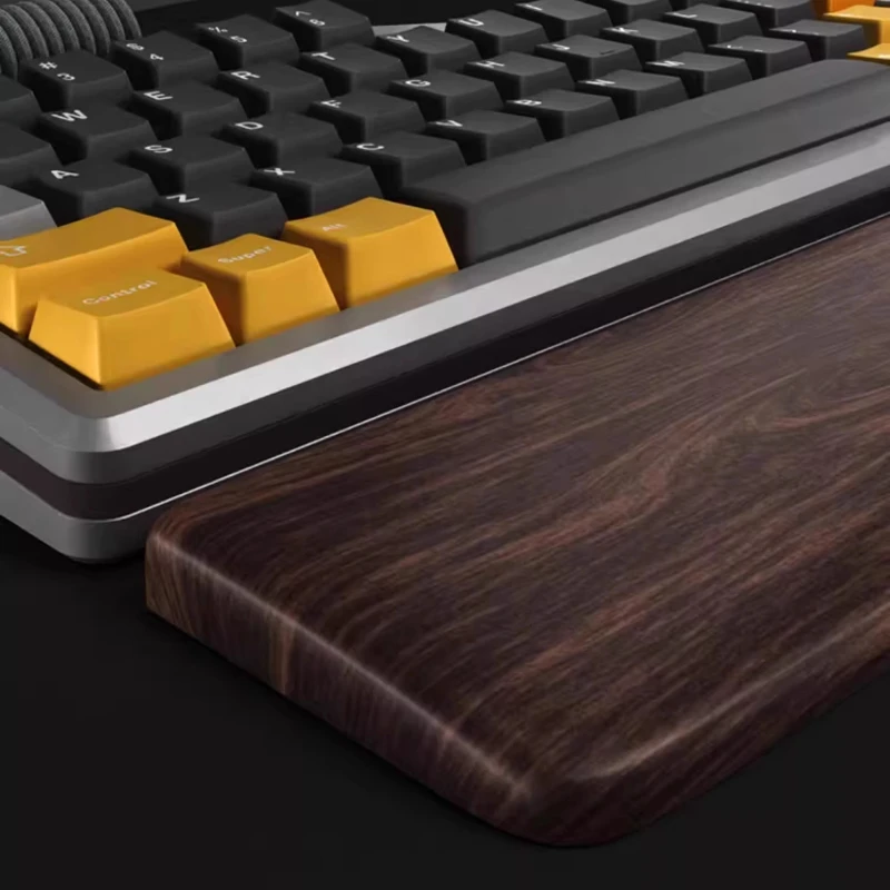 Imagem -03 - Mifuny-premium Walnut Madeira Teclado Hand Rest Pad Teclados Mecânicos Fornecer Vários Tamanhos Conforto Ideal e Suporte