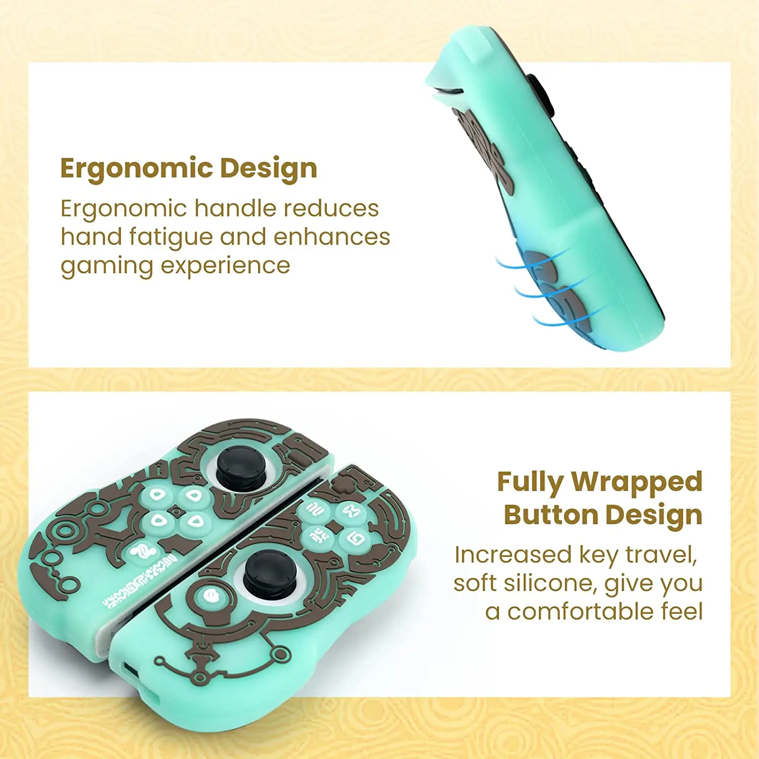 Luminous Protective Case For Nintendo Switch /Switch OLED Silicone Soft Protective Cover Console for Game Zelda Lost Ruins