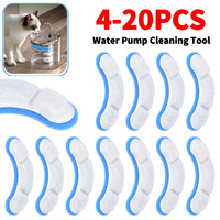 20-4pcs Cat Water Fountain Replacement Filter Drinking Bowl Auto Drinking Filter Water Pump Cleaning Tool Pet Replacement Filter