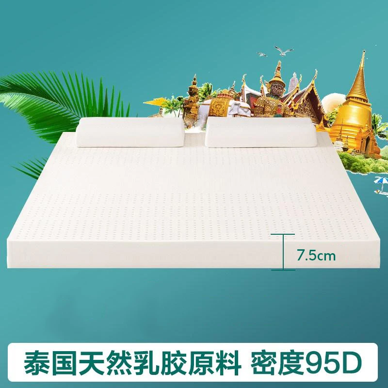 100% Thailand imported natural latex mattress 10cm latex raw liquid mattress rubber cushion single double home hotel tatami mats