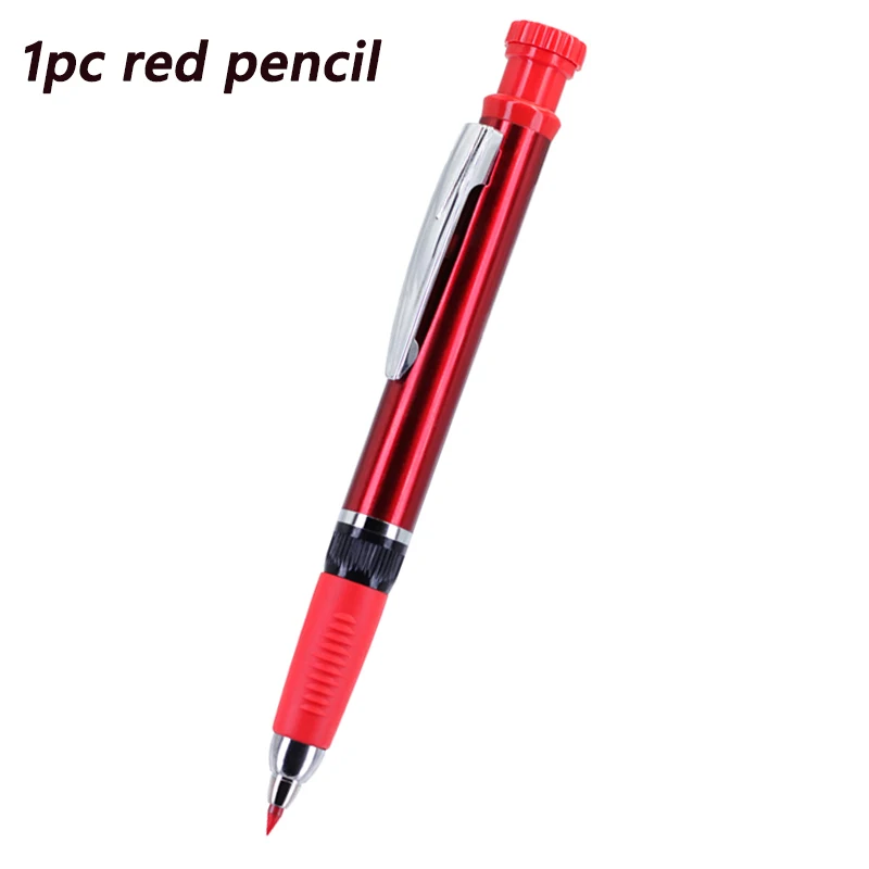 2,8 mm 2-in-1-Druckbleistift für massive Holzbearbeitung mit Mine und integriertem Spitzer, für Tischler-Markierungsstifte mit tiefem Loch – Detail 7
