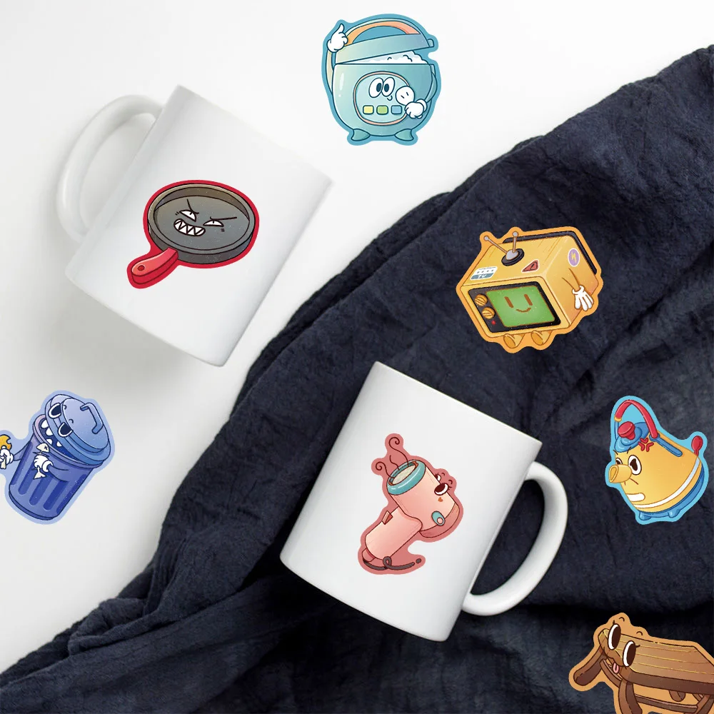 Autocollant de meubles de personnalisation amusante, 30 pièces, dessin animé, Fans d'art créatifs amusants, décoration de tasse de thé, tasse d'eau, livre, coque de téléphone, Scrapbook