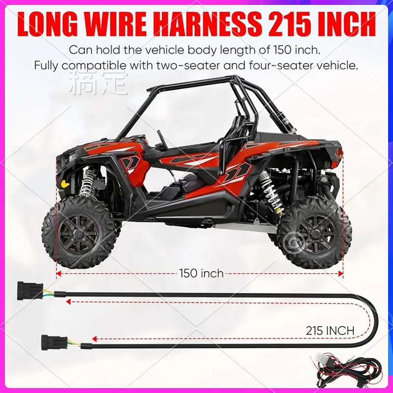 

AR-ATV UTV Turn Signal Kit Universal Street Legal Kit Forpolaris RZR PRO XP / XP 1000 / XP 4 1000 Forarctic Cat Prowler