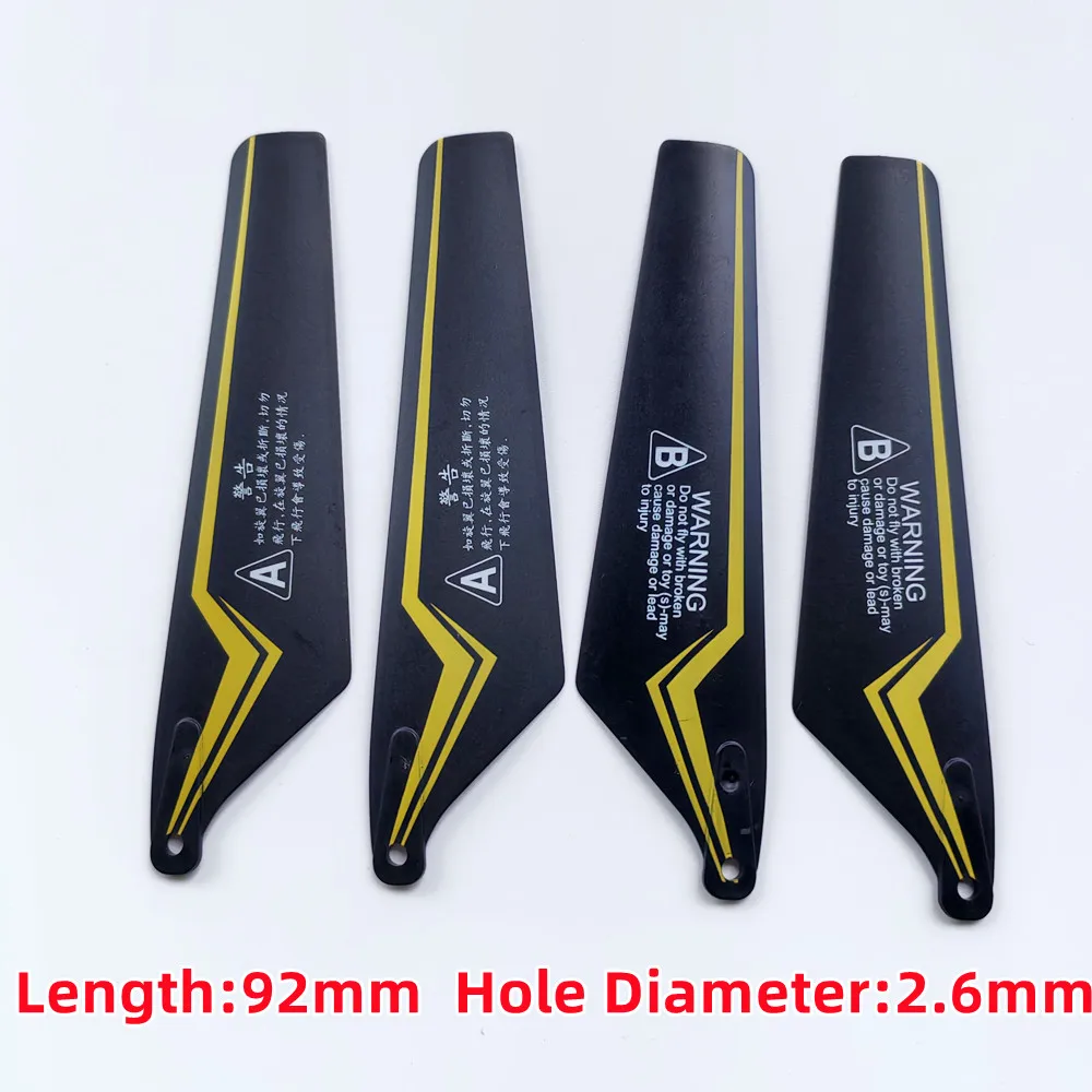 4pcs=2A+2B SYMA S111G S107G S105G S102G S5 S8 Main Props Propellers Blades R/C Helicopter Spare Parts Access