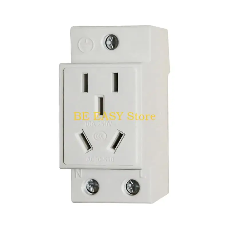 E28F Industrial DIN Rails Socket Rails Mount Electrical Socket With Metal Conductors