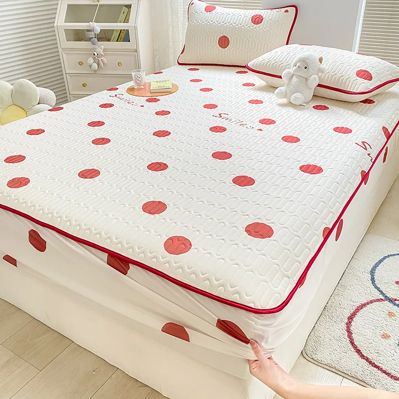 New Latex Summer Mat Fitted Sheet Three-Piece Set Can Be Equipped with the Same Cool Silk Summer Quilt