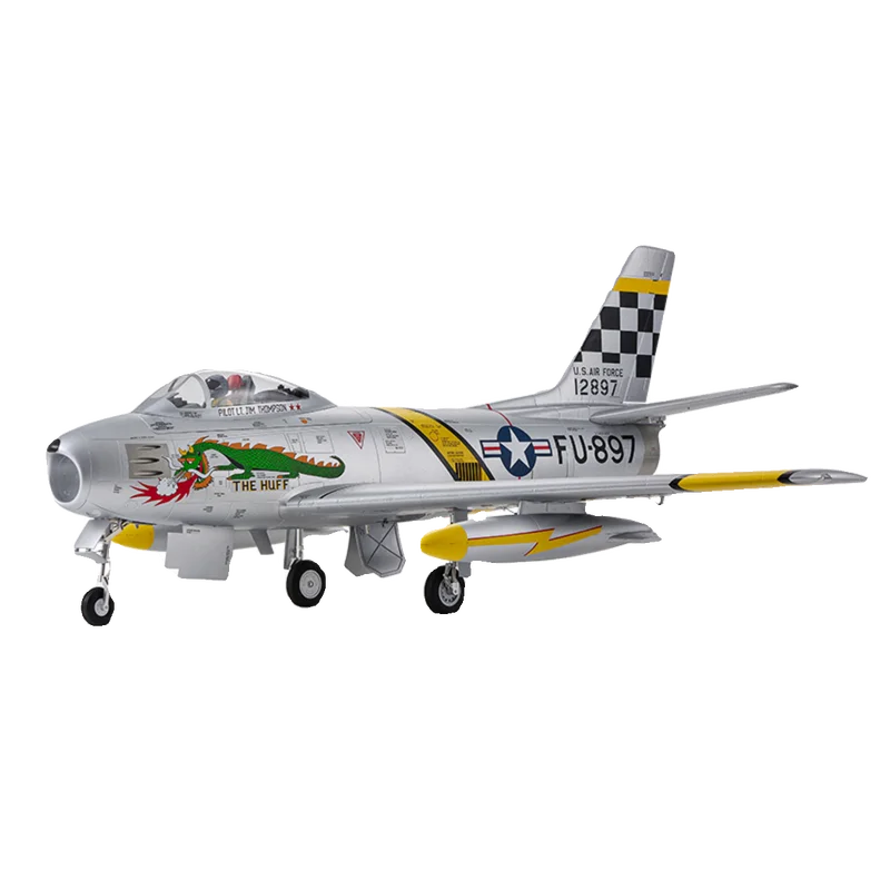 FMS RC جديد 80 مللي متر سلسلة Culvert F-86 Sabre محاكاة الكهربائية التحكم عن بعد الفضاء نموذج تجميع الطائرات الثابتة الجناح