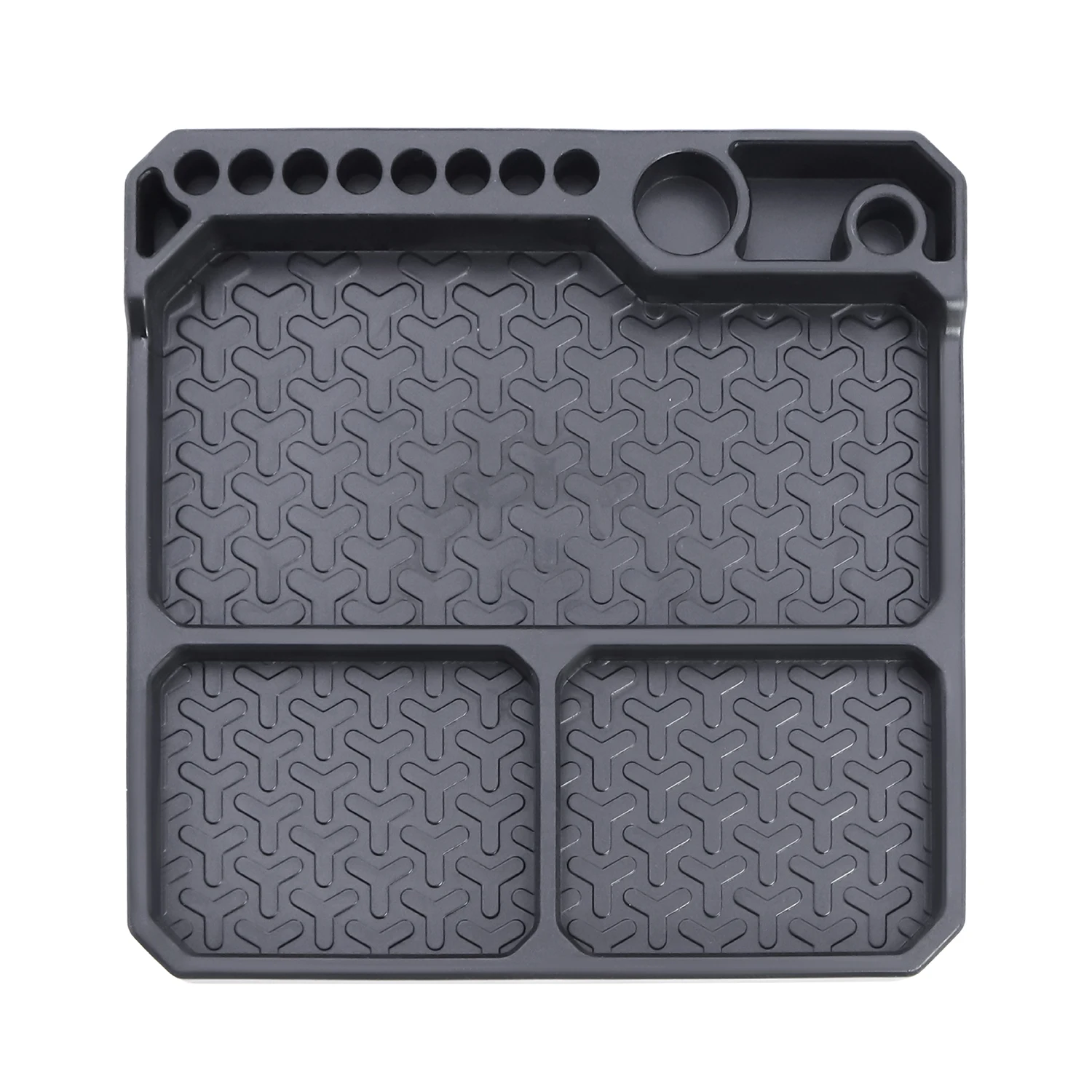 シリコンパーツトレイ ツールスタンド付き (155*155mm) 磁気シート3枚付き 1/18 1/24 1/10 RCカーボート飛行機モデル用