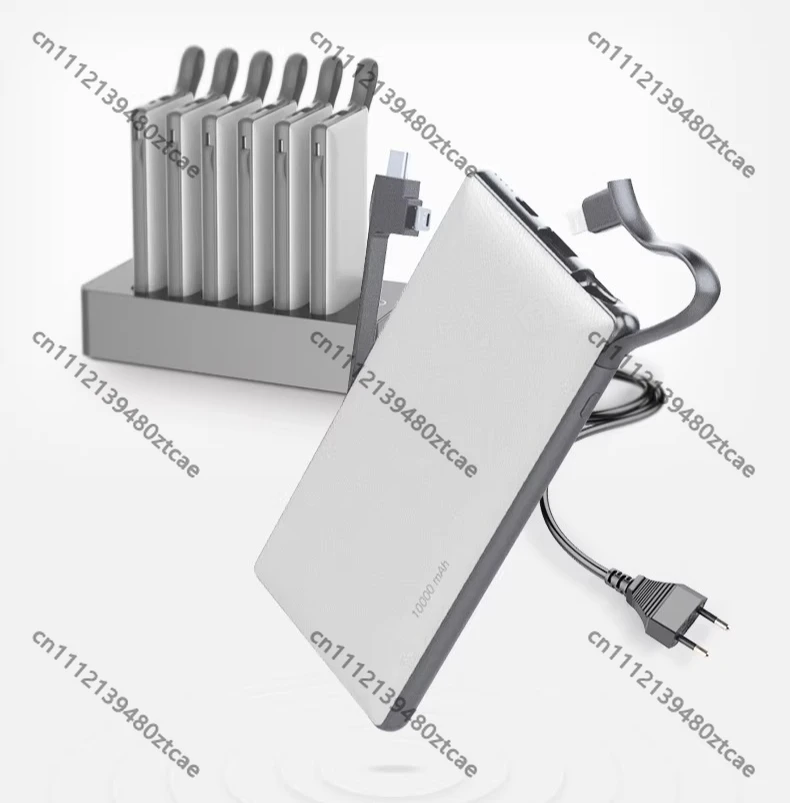 Scan-to-Rent No-Deposit Shared Power Bank Kit Large Capacity Commercial Charging Station with Built-in Cables Customizable Logo