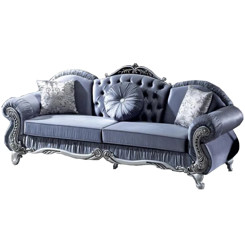 Super quality modern Turkish style living room sofa set, solid wood frame, tufted decoration, retractable, scalable