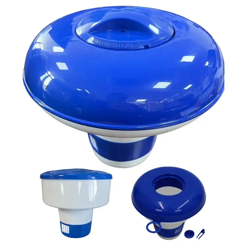 Pool Chlorine Dispenser Floating Pills Disinfecting Box Automatic Dosing Tablets Water Purifier Pool Swimming Pool Accessories