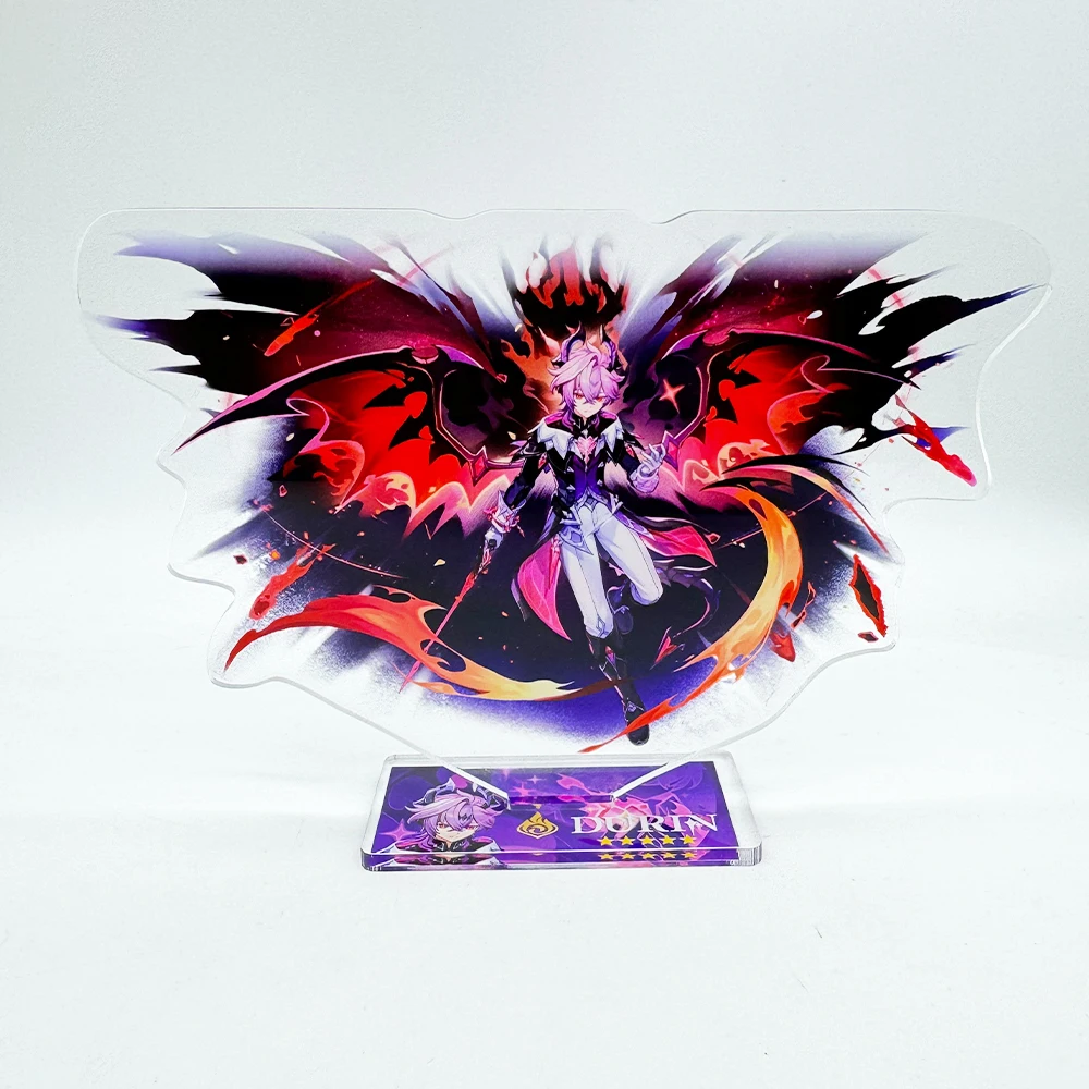 Flins Durin Mavuika Citlali Chasca el fantojo Arlecchino acrílico Anime modelo Furina recoger llaveros de decoración de escritorio regalo