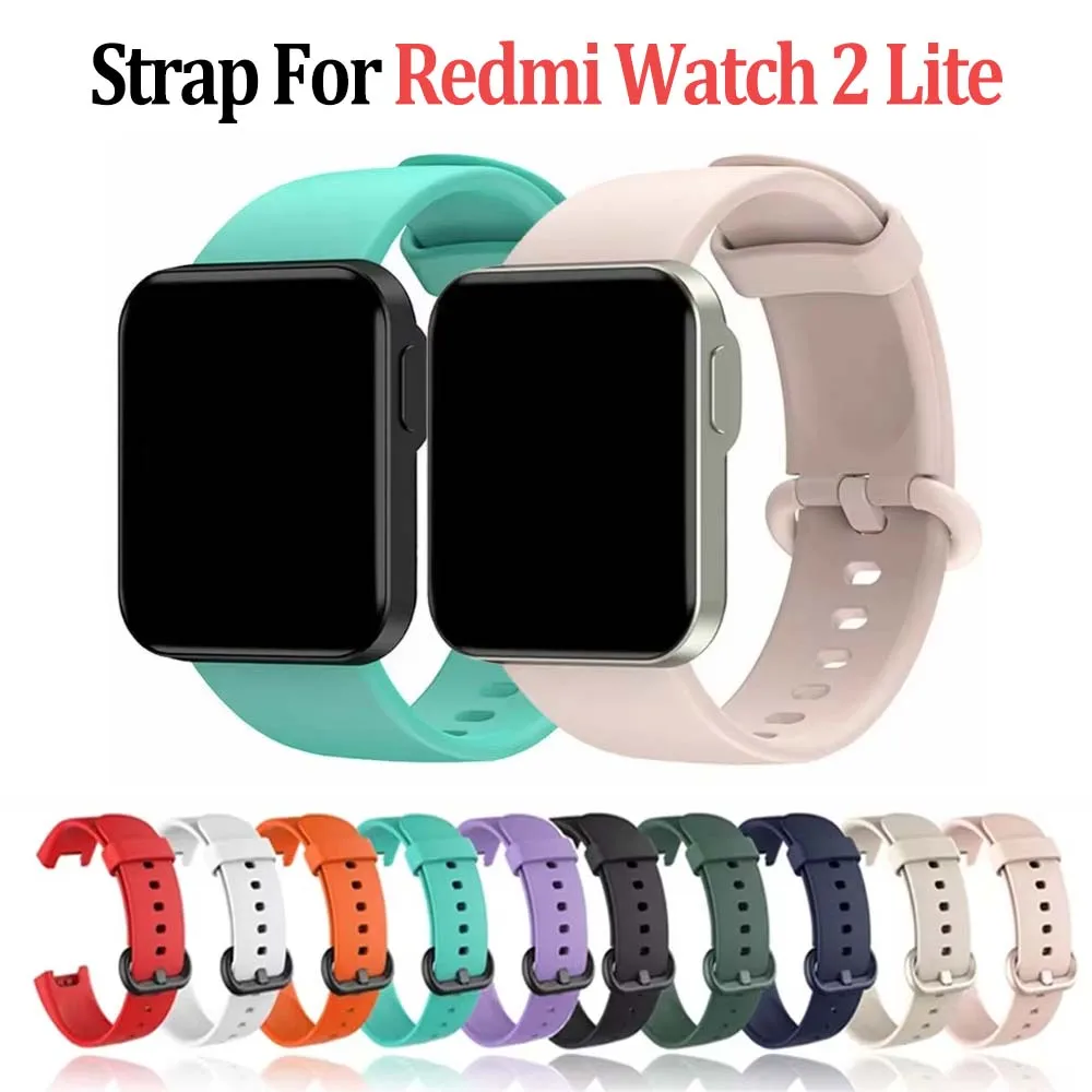 Nueva correa de silicona de color para Xiaomi mi Watch Lite/Redmi Watch Lite, pulsera para Xiaomi Mi Watch 2 Lite/Redmi Watch2 Lite